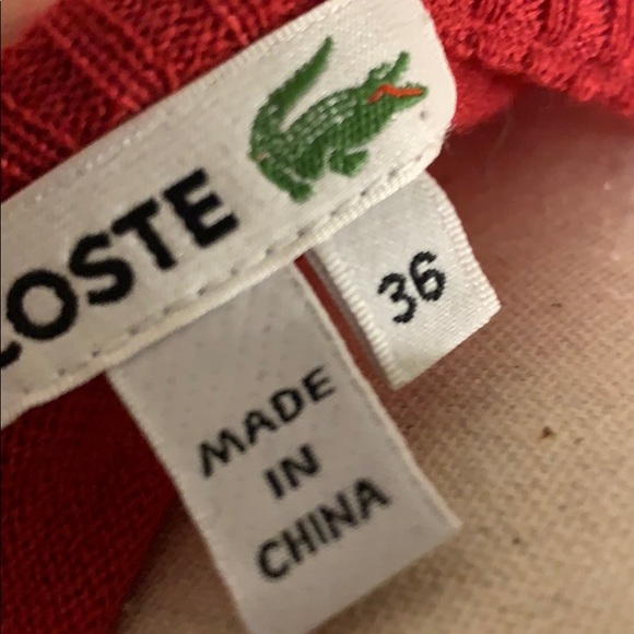 Red Lacoste tunic 36 - Picture 4 of 5